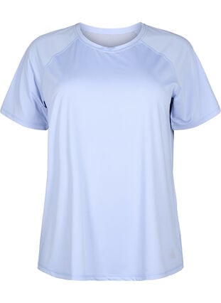 Trainings-T-shirt met achterkant van mesh, Zen Blue, Packshot image number 0