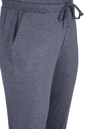 Pantalon chiné avec cordon de serrage et poches, Night Sky Melange, Packshot image number 2