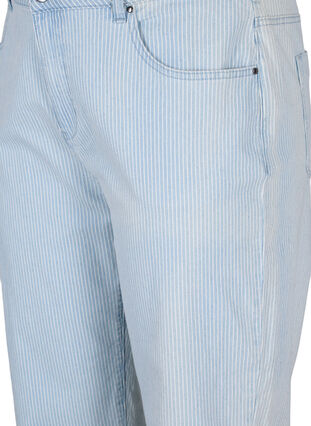 Jean droit, cheville courte, Light Blue Stripe, Packshot image number 2
