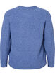 Gemêleerde pullover met parelknopen, Coastal Fjord Mel., Packshot image number 1