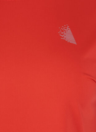 Effen sportshirt, Flame Scarlet, Packshot image number 2