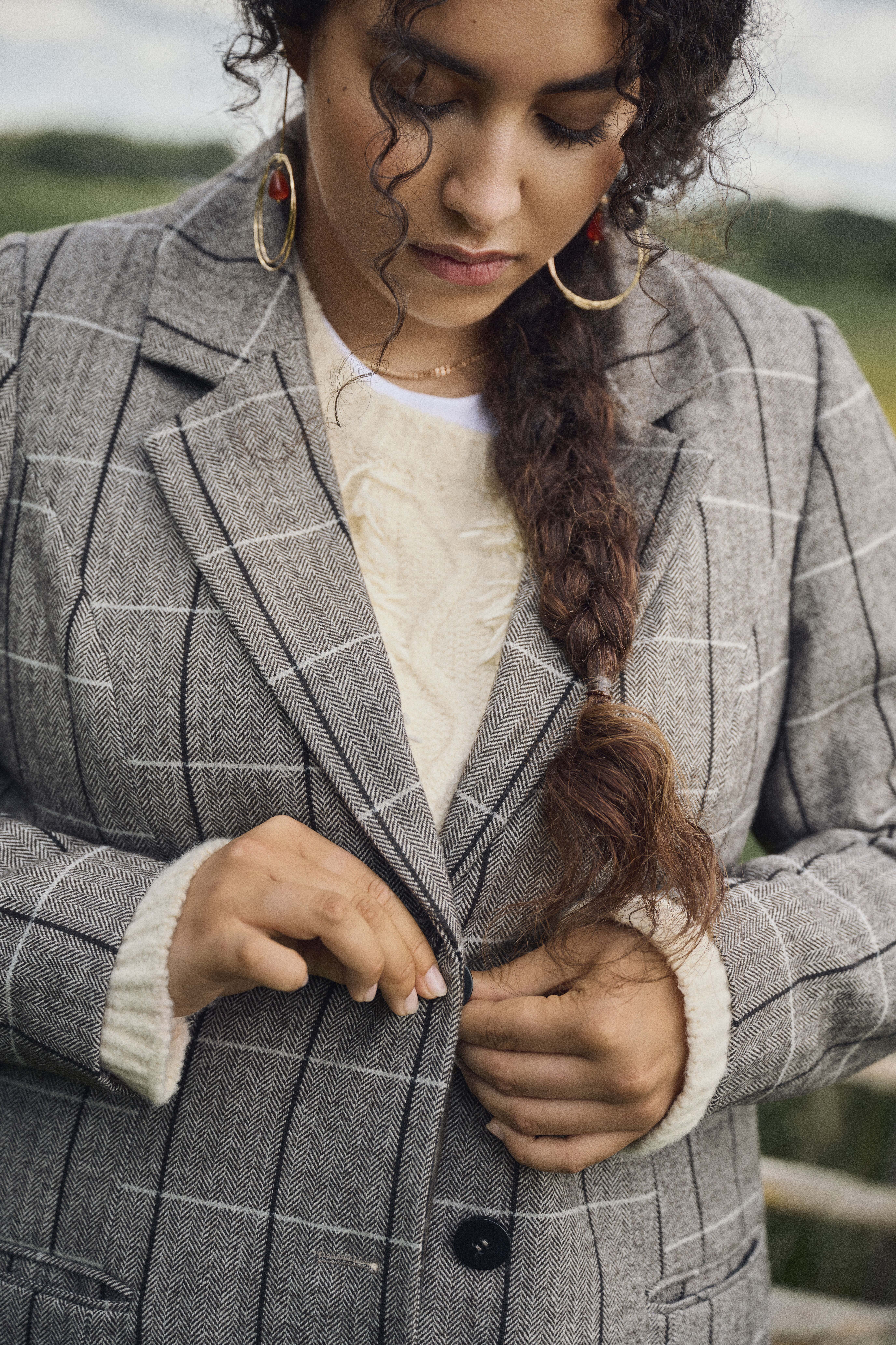 ZizziSet met grijze ruitjes, , Model