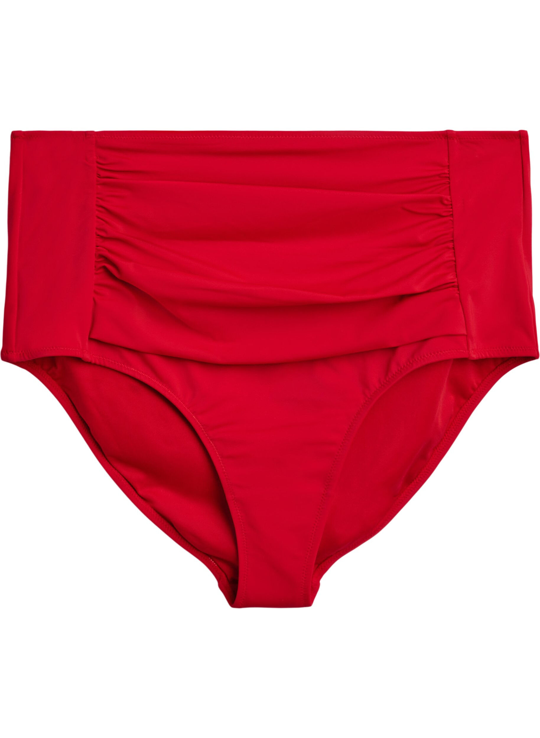 ZizziBas de bikini taille haute, Rouge, Packshot image number 0