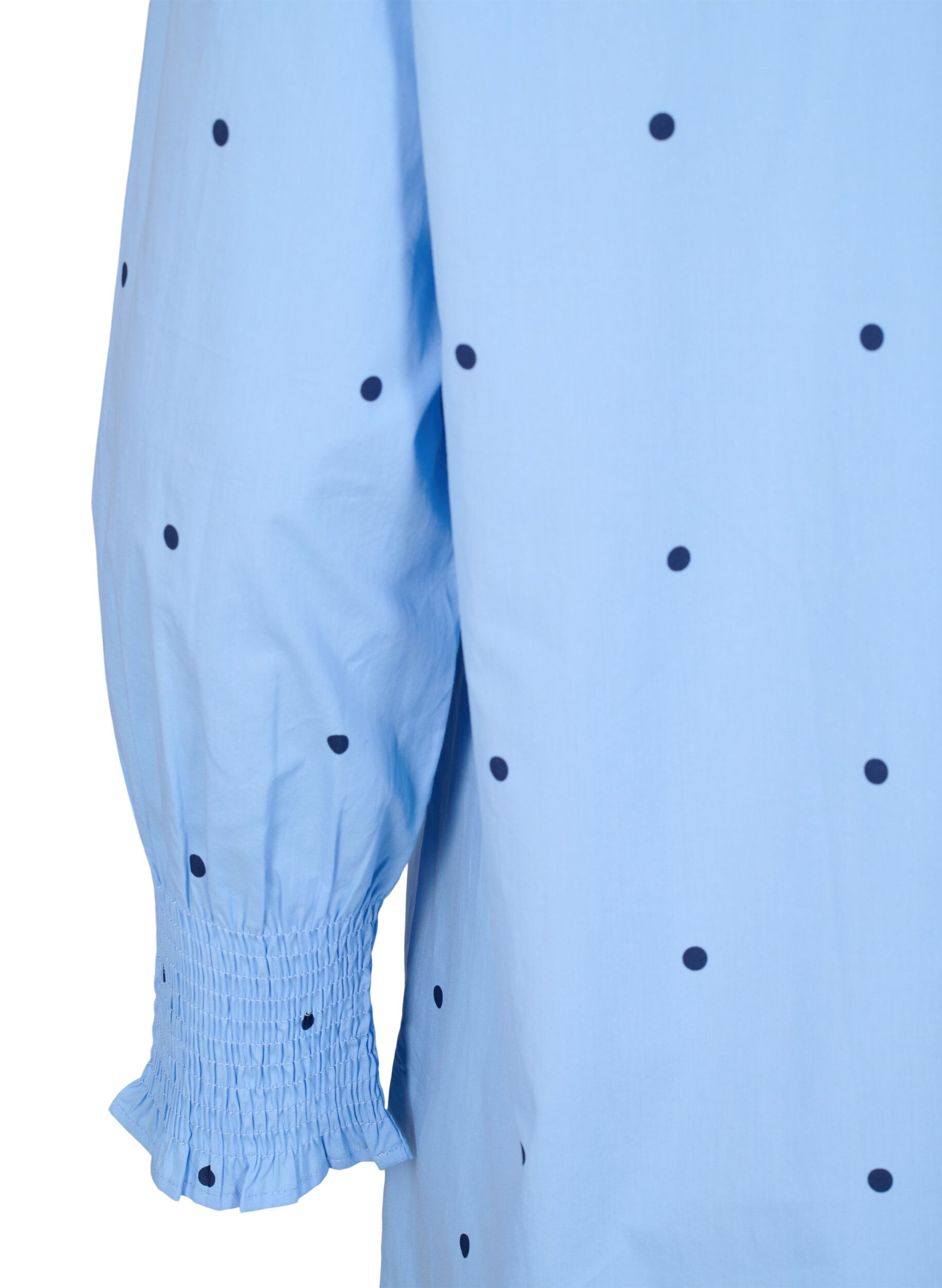 ZizziJurk met polka dots en lange mouwen, Blauw, Packshot image number 3