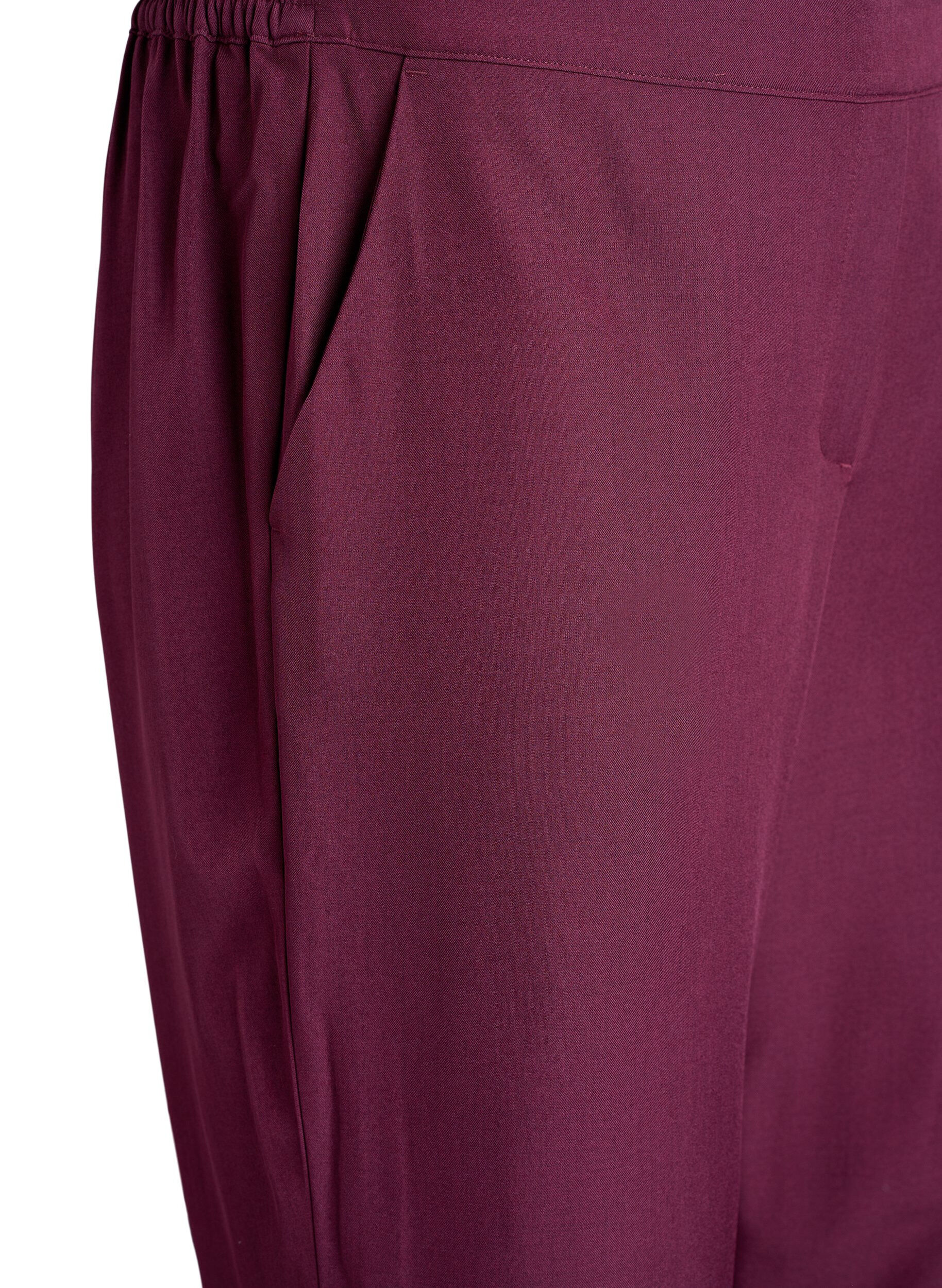 Zizzi FLASH - Pantalon ample avec poches, Bordeaux fonc&eacute;, Packshot image number 2