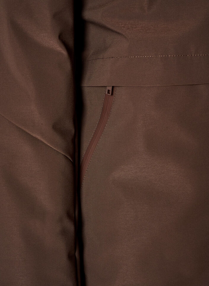 Veste d'hiver avec capuche et taille ajustable, Marron, Packshot image number 3