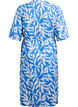 FLASH - Jurk met print en strikceintuur, Blauw, Packshot image number 1