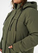 Parka d&eacute;perlante avec capuche et d&eacute;tails fonctionnels, Vert, Model image number 3
