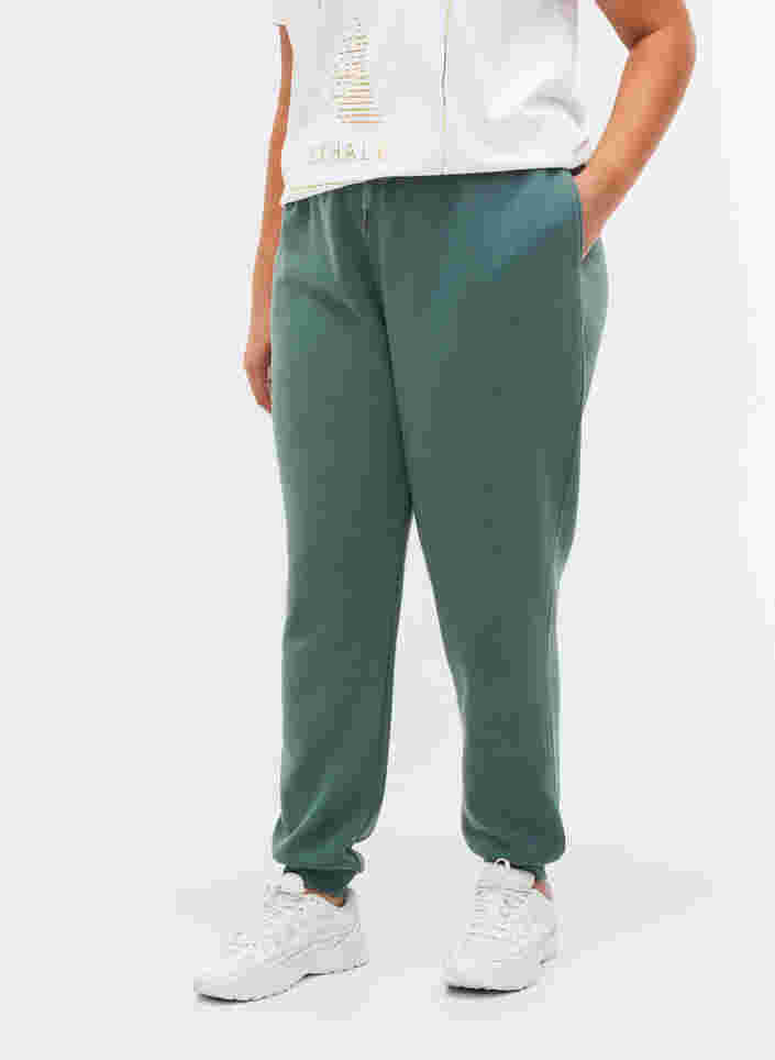 Pantalon de jogging avec lien et poches, Dark Forest, Model image number 1