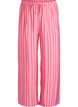 Gestreepte broek met hoge taille en wijde pijpen, Roze, Packshot image number 0