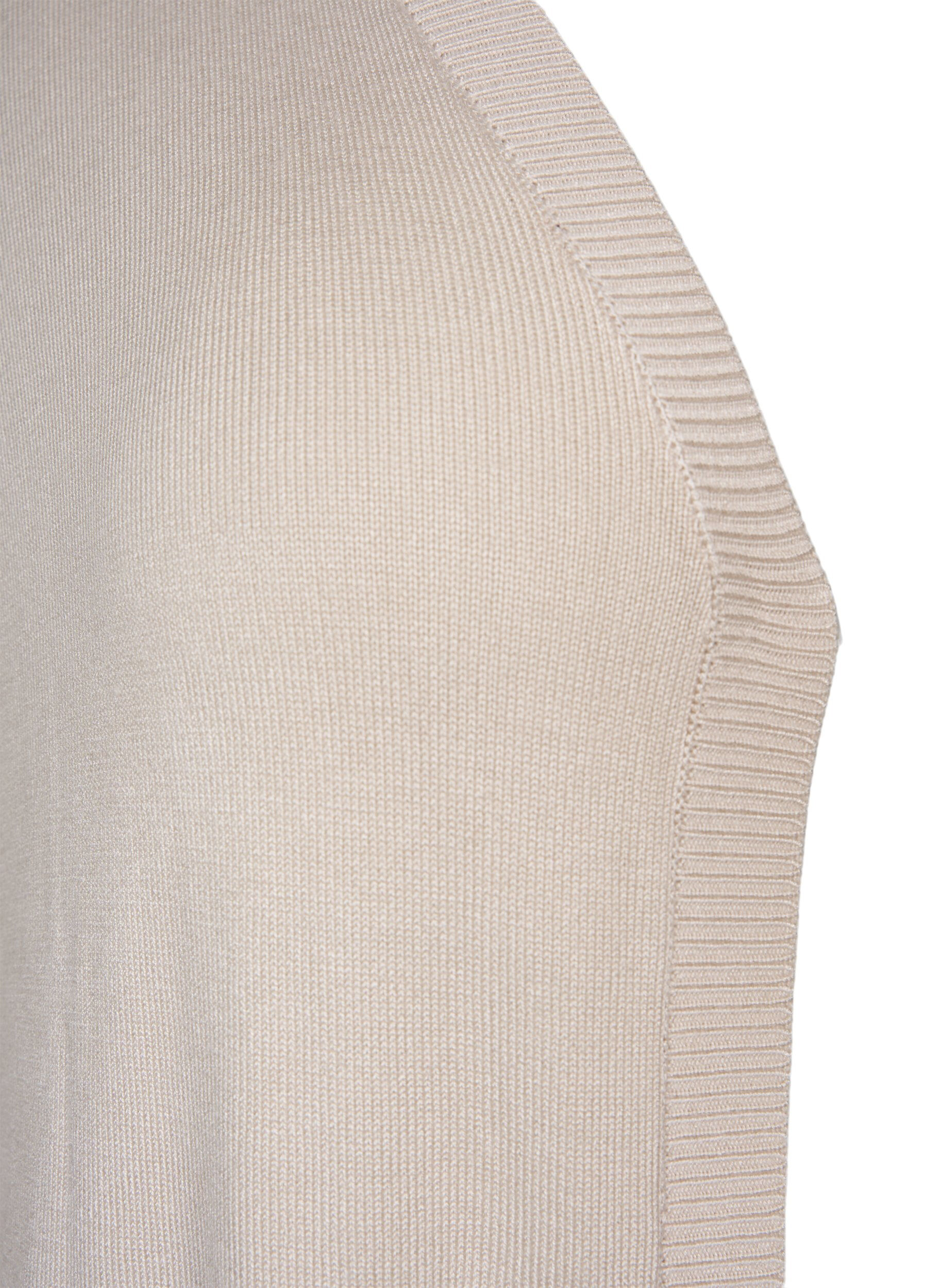 ZizziLong cardigan tricot&eacute; dans un m&eacute;lange de viscose, Beige, Packshot image number 2