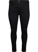 Super slim Amy jeans met borduurdetail, Black, Packshot image number 0
