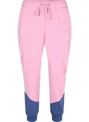Pantalon de survêtement coloré, C. Pink C. Blocking, Packshot image number 0