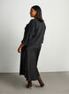 Satijnen midi rok, Zwart, Model image number 2