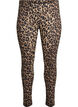 Viscose leggings met luipaardprint, Bruin, Packshot image number 0
