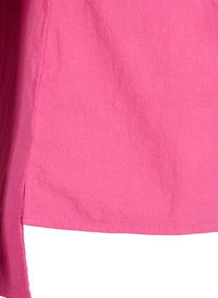 FLASH - Katoenen blouse met halflange mouwen, Raspberry Rose, Packshot image number 3