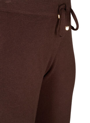 Pantalon en tricot avec cordon de serrage, Coffee Bean, Packshot image number 2
