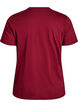 Basic katoenen T-shirt met ronde hals, Donker Bordeaux, Packshot image number 1