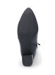 Large – Bottines en cuir à talon, Black, Packshot image number 5