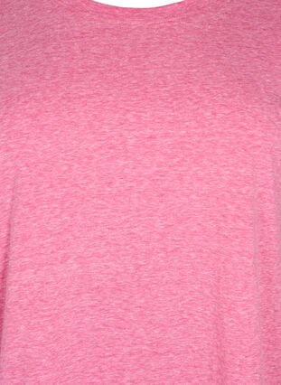 T-shirt mélangé à manches courtes, Beetroot Purple Mél, Packshot image number 2