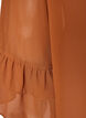 Blouse met striklint en ruches, Bruin, Packshot image number 3