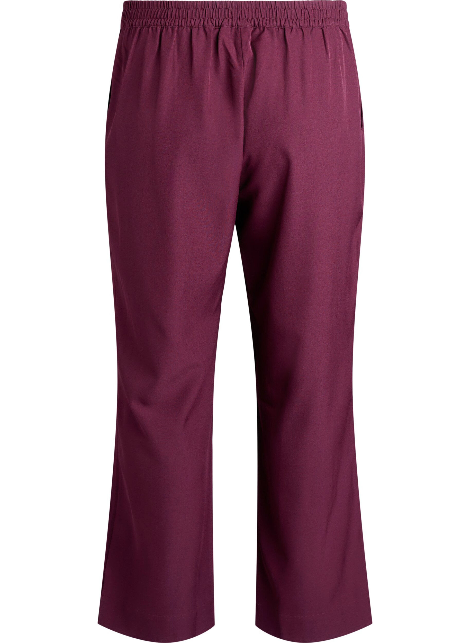 ZizziPantalon ample avec poches, Bordeaux fonc&eacute;, Packshot image number 1