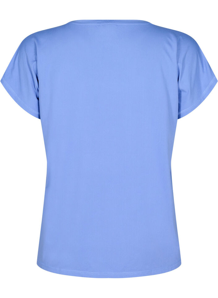 T-shirt de sport uni, Bleu, Packshot image number 1