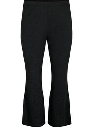 Pantalon à paillettes avec coupe bootcut, Black, Packshot