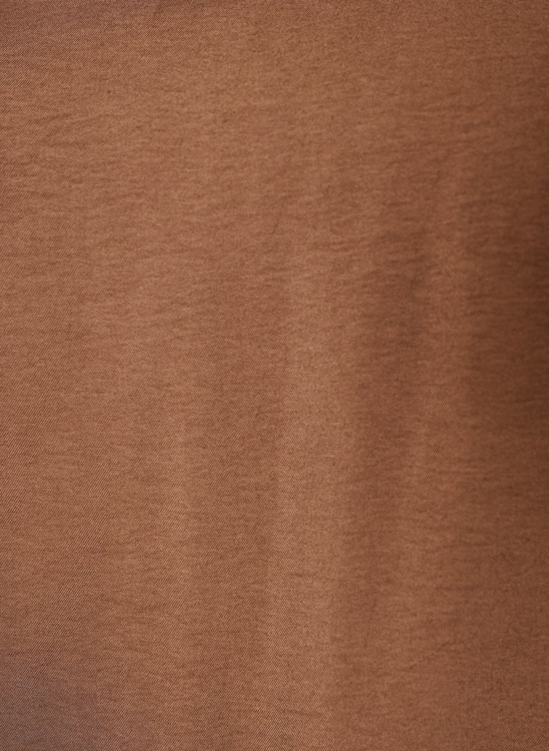ZizziBlouse met ballonnenmouwen en V-hals, Bruin, Packshot image number 2