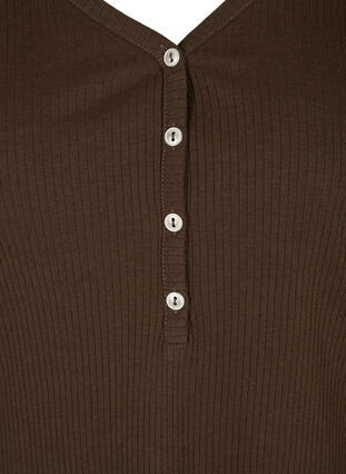 Blouse à manches longues en côte avec détails de boutons, Molé, Packshot image number 2