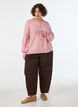 Cardigan en maille douce avec boutons dor&eacute;s, Rose poudr&eacute;e, Model image number 1