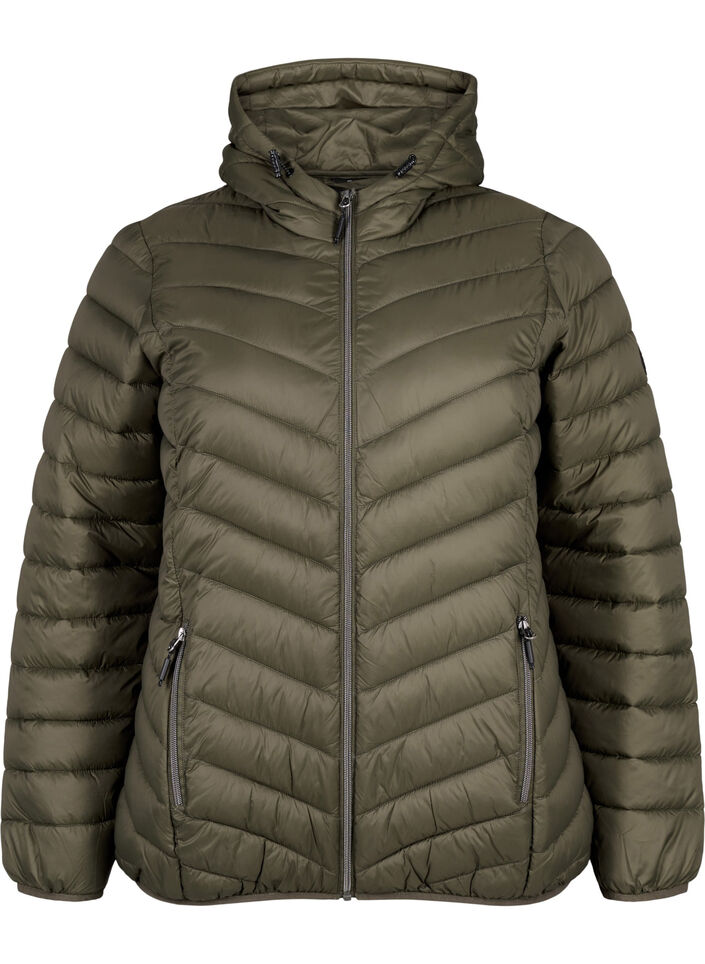 Veste l&eacute;g&egrave;re &agrave; capuche, Vert, Packshot image number 0