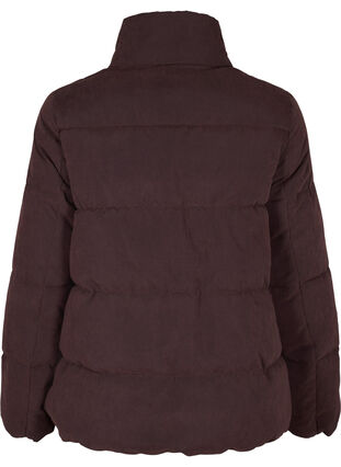 Manteau d'hiver court avec fermeture Éclair et col montant, Black Coffee, Packshot image number 1