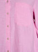 Linnen en viscose shirt met 3/4 mouwen, Roze, Packshot image number 2