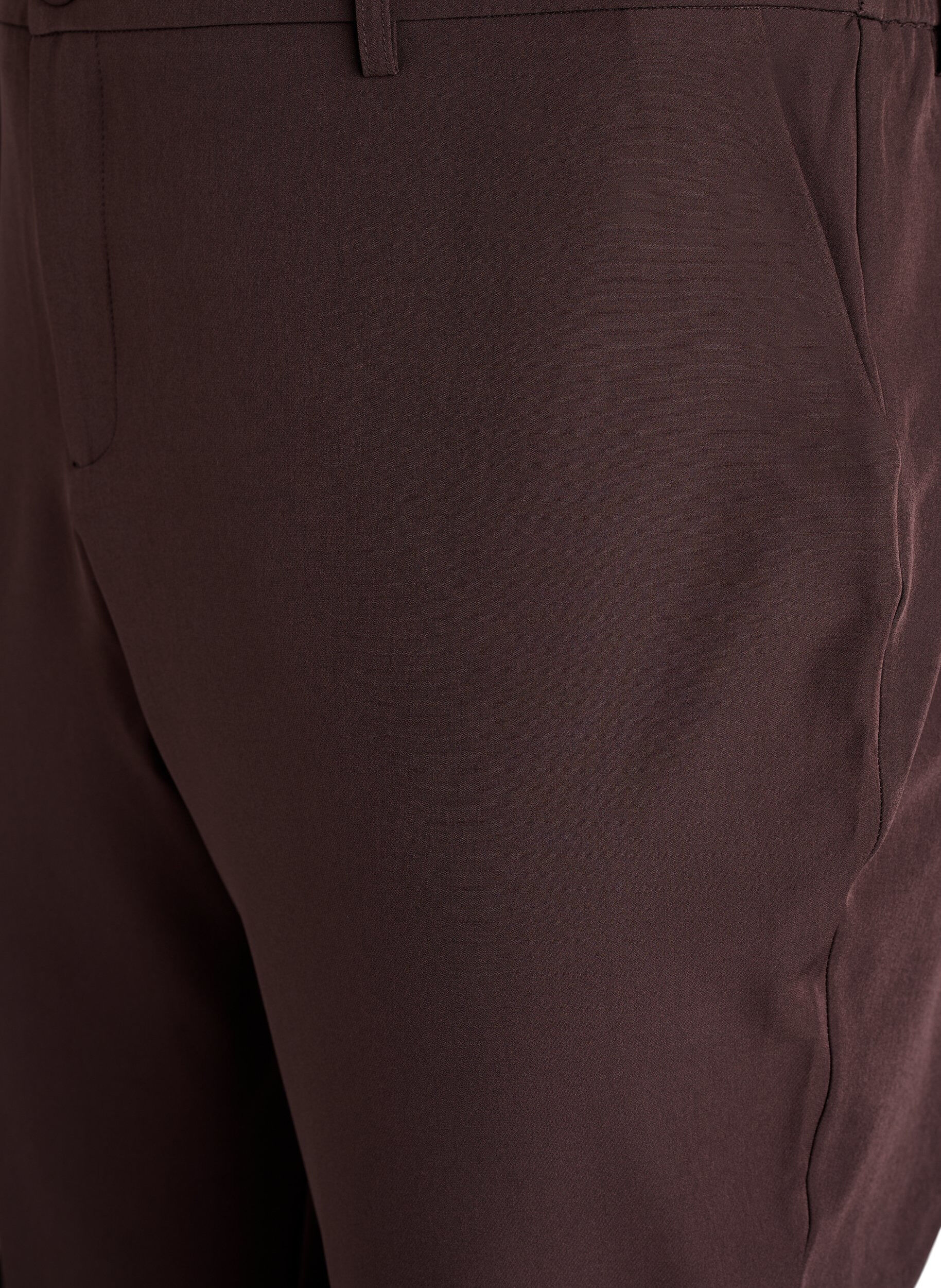 ZizziBroek met zakken en rechte pijpen, Bruin, Packshot image number 2
