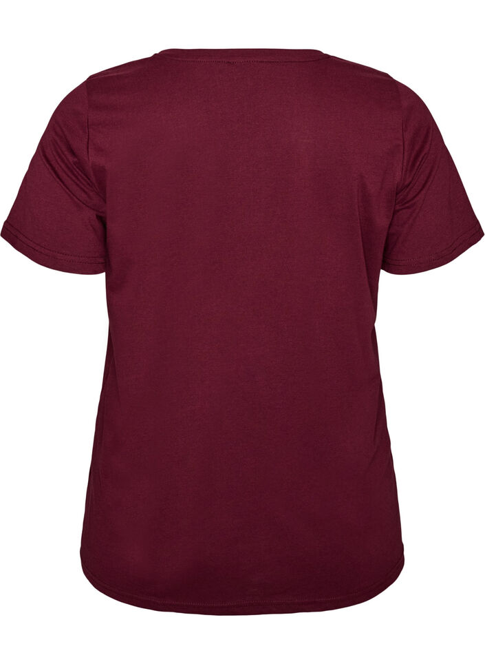 T-shirt met print, Rood, Packshot image number 1