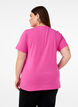 T-shirt in biologisch katoen met een ronde hals, Raspberry Rose, Model image number 1