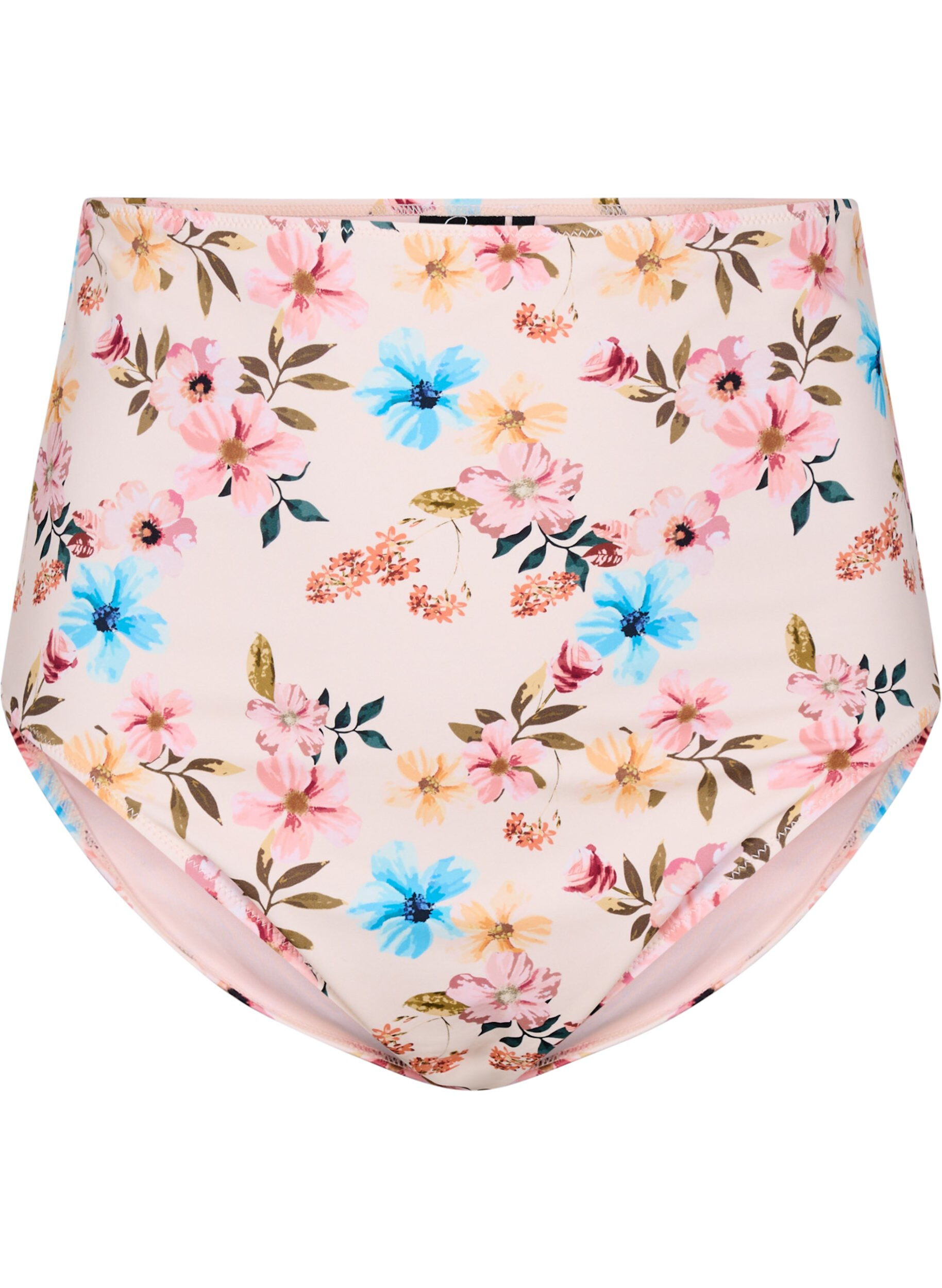Bas de bikini taille extra haute avec imprim&eacute; floral