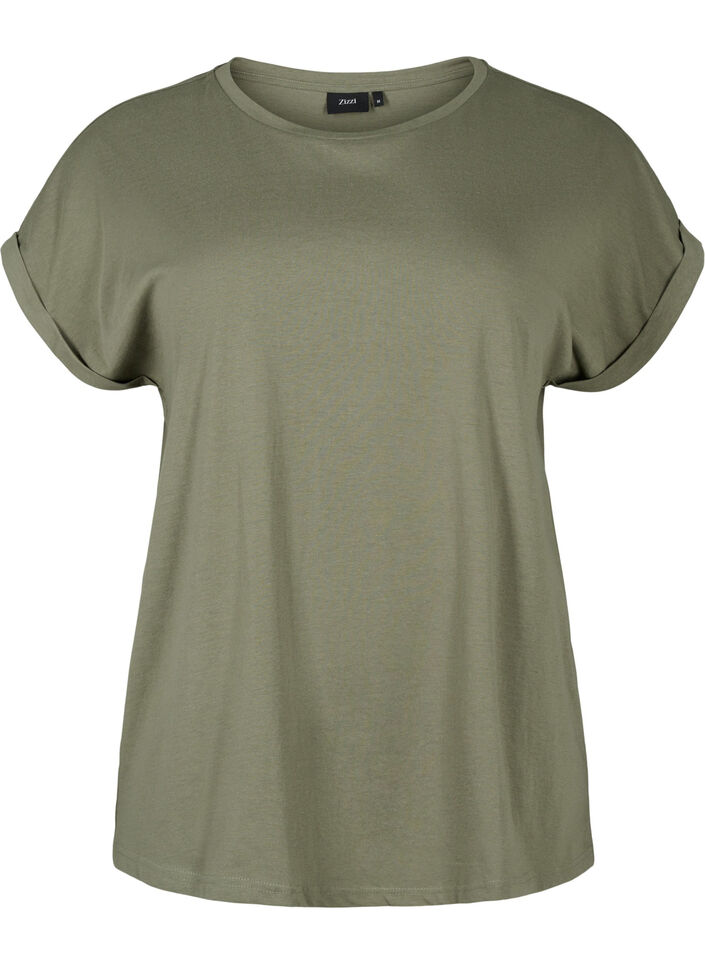 2-pack T-shirts met korte mouwen, Groen, Packshot image number 2
