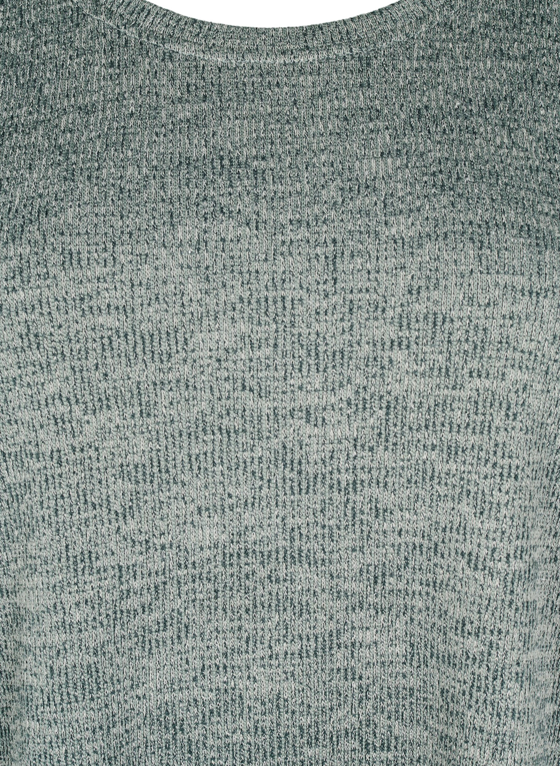 Zizzi FLASH - Chemisier en jersey &agrave; manches longues, Vert, Packshot image number 2