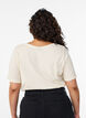 T-shirt met print, Vanille, Model image number 2
