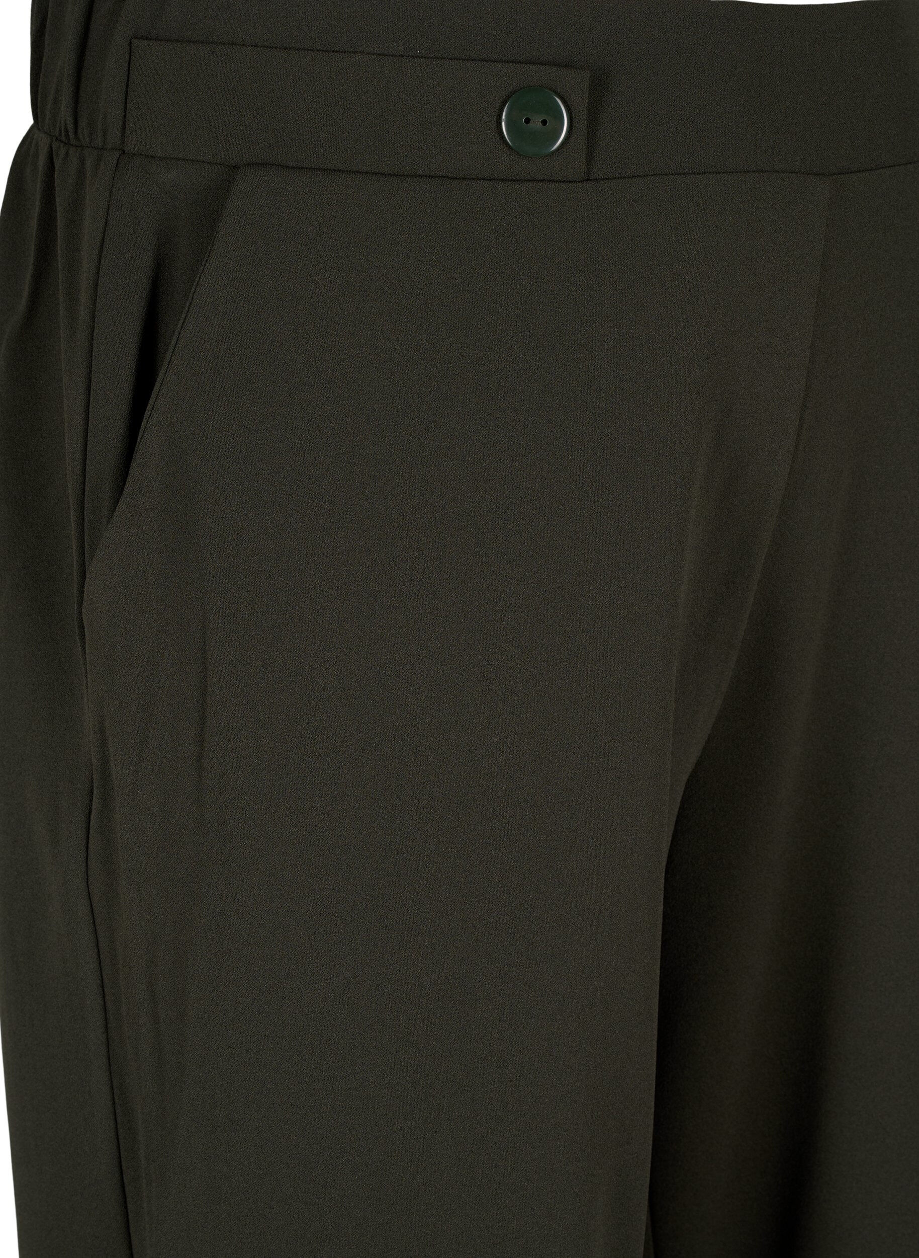 ZizziLosse broek met zakken, Groen, Packshot image number 2