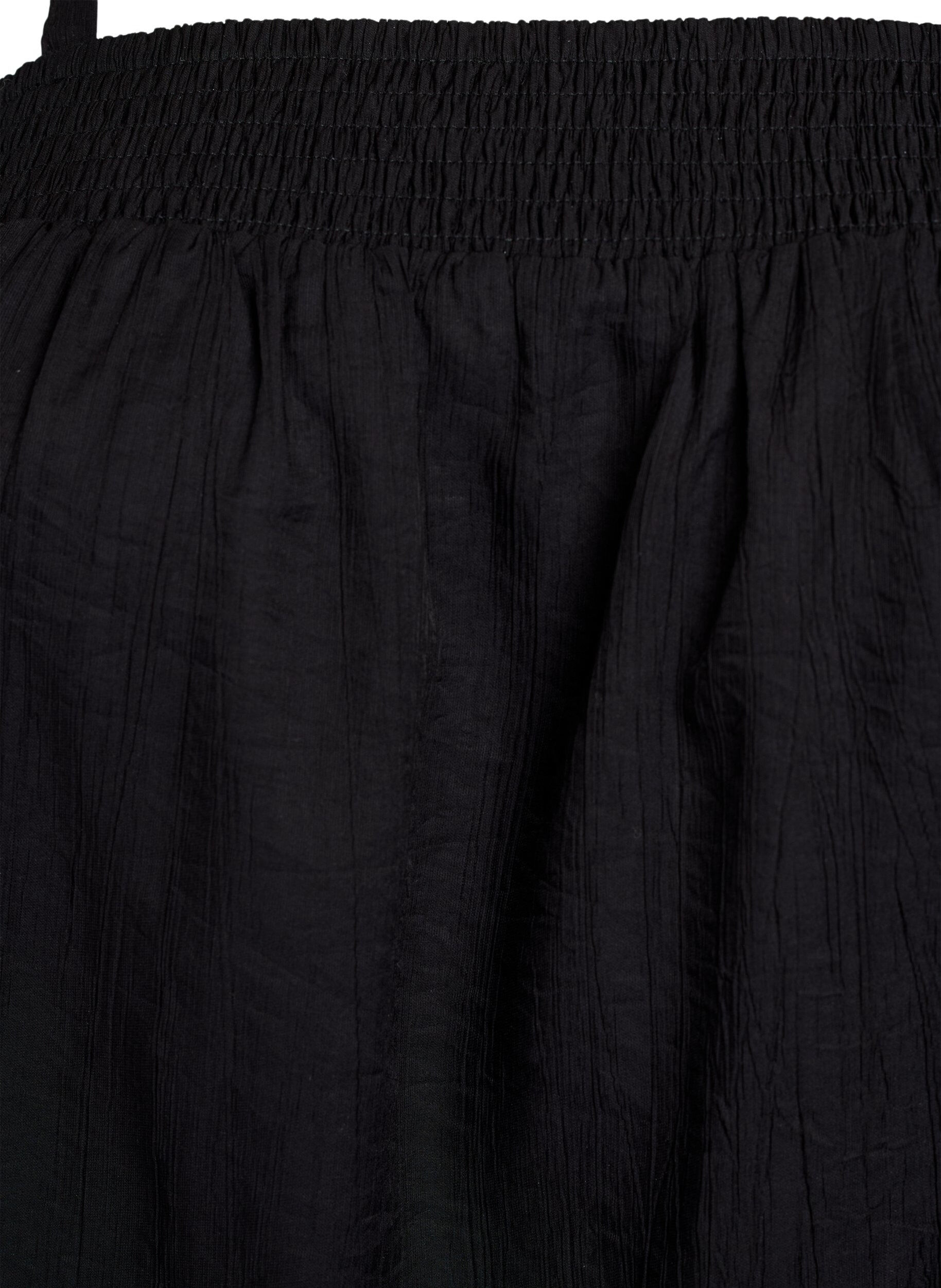 ZizziViscose top met smalle bandjes, Zwart, Packshot image number 2