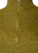 Pull en tricot avec col haut et fermeture &eacute;clair, Vert, Packshot image number 2