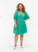 Robe courte en forme de A avec un col en V, Deep Mint, Model image number 2