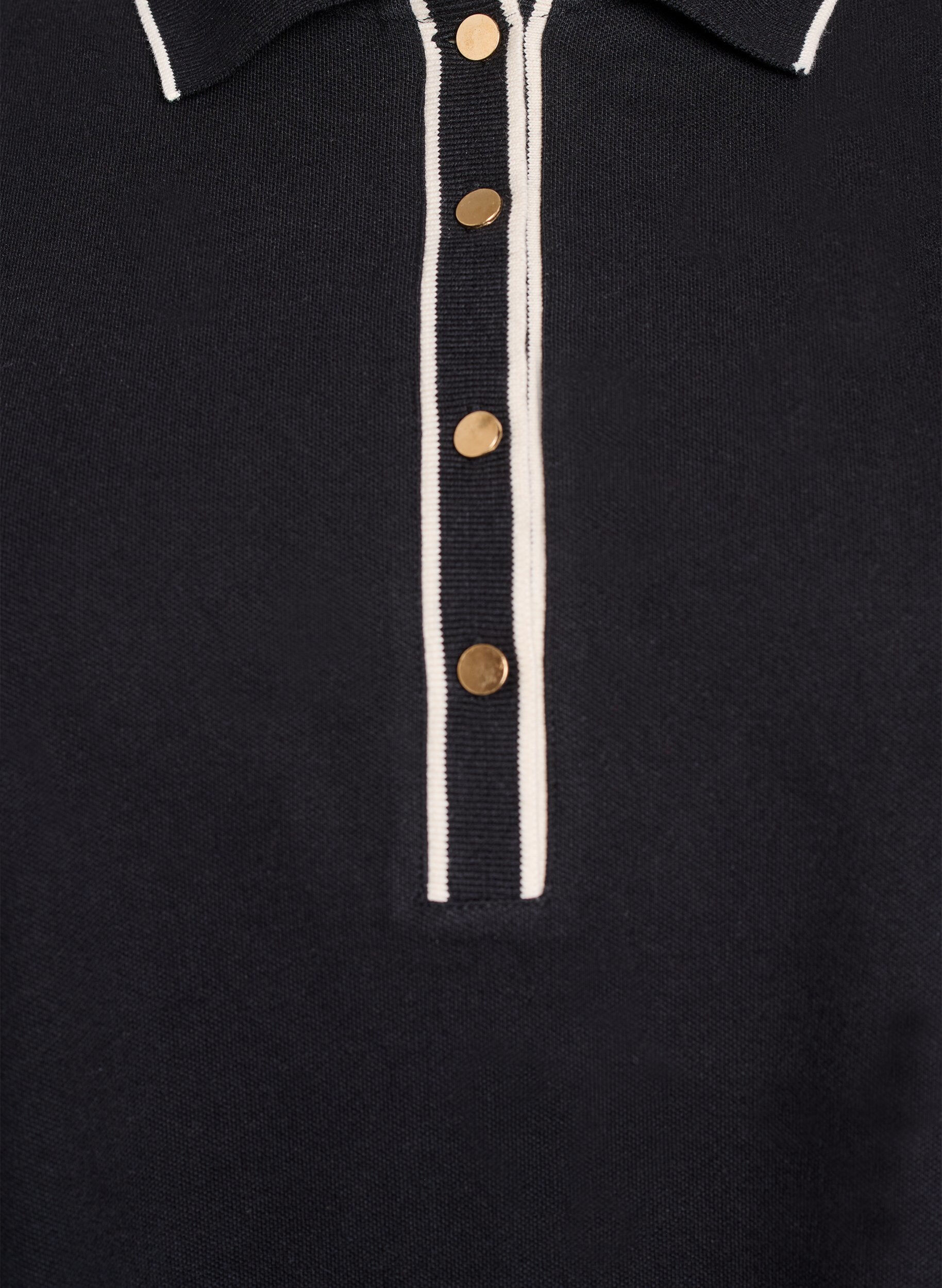 ZizziPoloshirt met korte mouwen, Zwart, Packshot image number 2