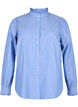 Overhemd blouse met strepen en ruches, Princess Blue W. St., Packshot image number 0