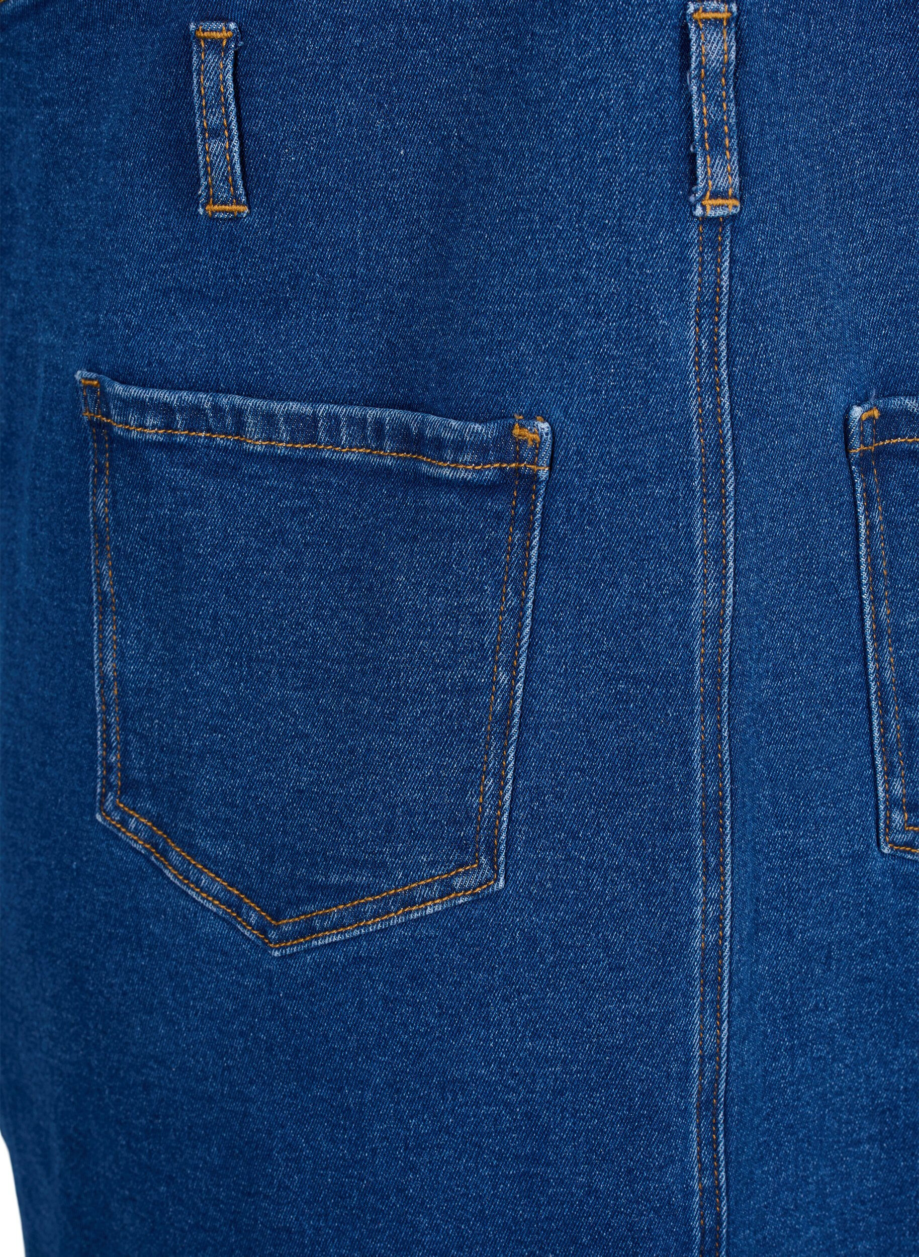 ZizziDenim overall jurk, Blauw, Packshot image number 4