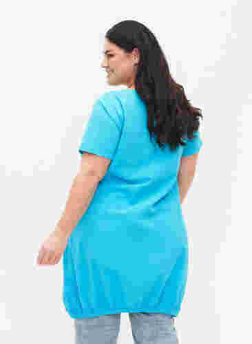 Robe en coton à manches courtes, Blue Atoll, Model image number 1