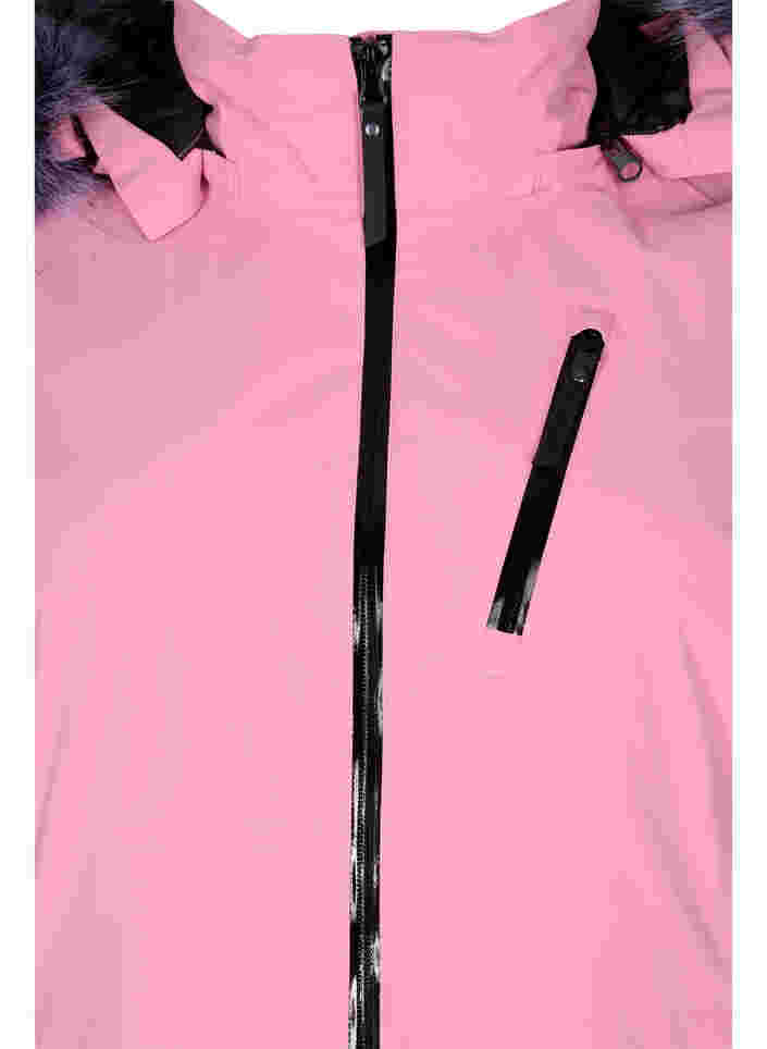 Veste de ski avec capuche détachable, Sea Pink Comb, Packshot image number 2